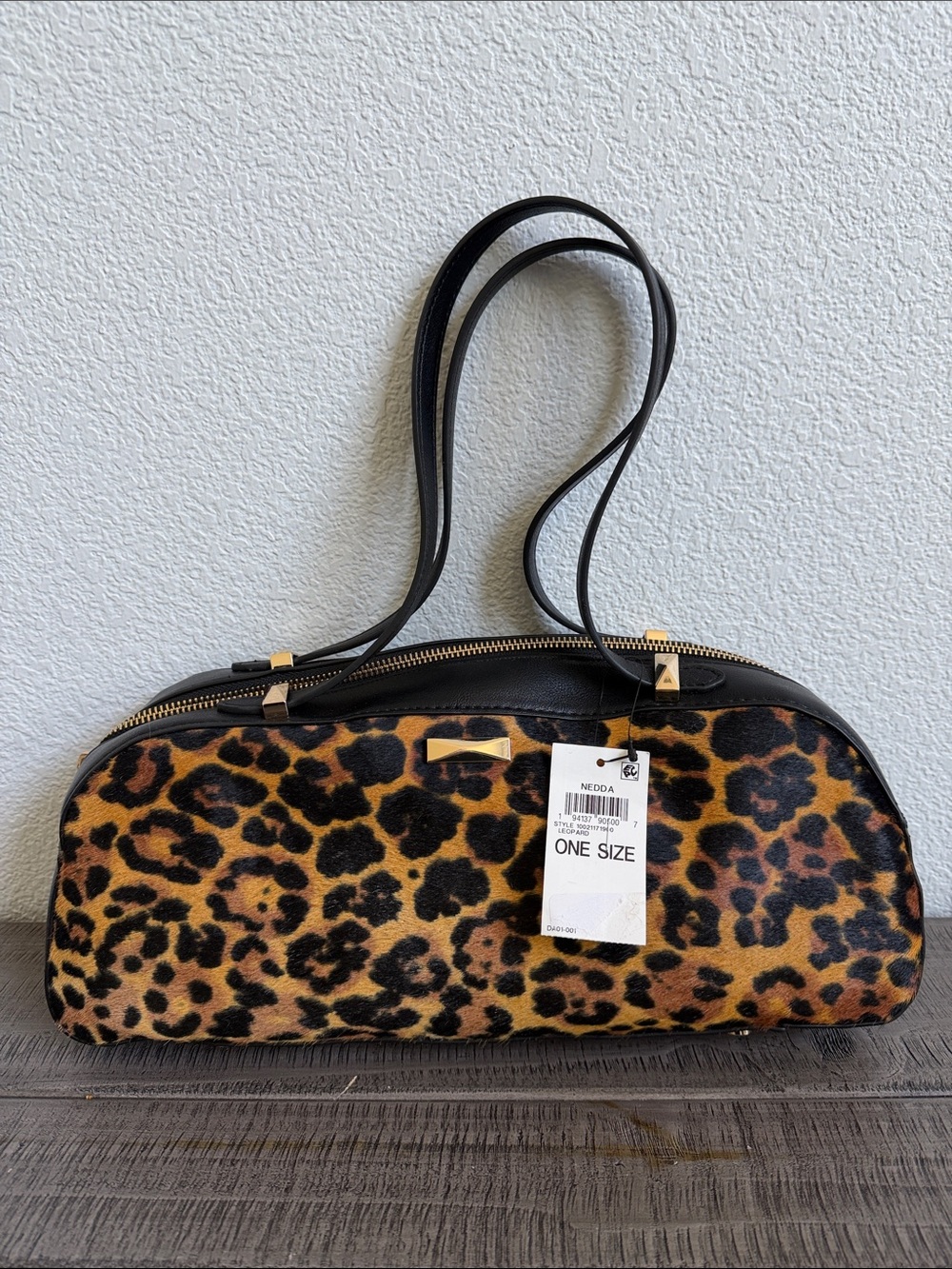 I.N.C. International Concepts Nedda Leopard Print Satchel NWT